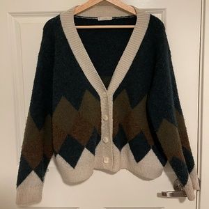 Diamond Design Warm Cardigan